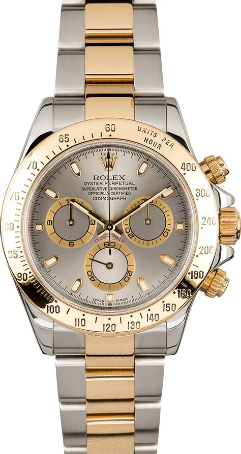 rolex daytona two tone pre owned|pre owned rolex daytona watches.